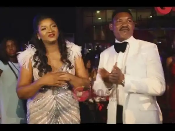 Video: See Omotola Jalade & Her Husband As They Danced Their Way To The Birthday Venue Like King & His Queen